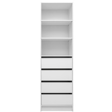 Malmo Slim Shaker Shelf Wardrobe