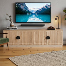 Miller Entertainment Unit with Half Moon Handles