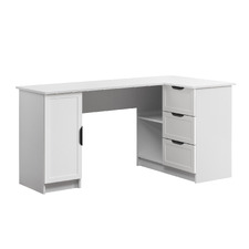 Bekston L-Shaped Desk with Pull Handles
