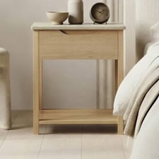 Keanne Marble Bedside Table