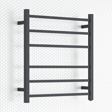 Square 600mm x 670mm Steel Heated Towel Rail