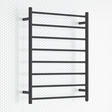 600 x 820mm Round Steel Heated Towel Rack