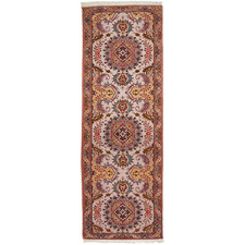 310 x 79cm Persian Hand-Knotted Wool Tabriz Runner