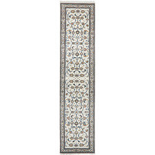 Cream Nain Hand-Knotted Wool Runner