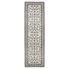Cream Nain Hand-Knotted Wool Runner
