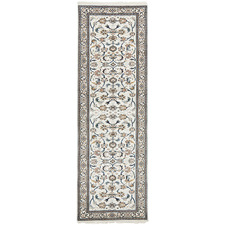 Cream Nain Hand-Knotted Wool Runner