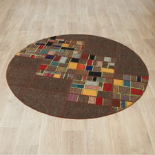 Otanes Hand-Knotted Wool Round Kilim Rug