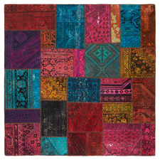 Eva Patchwork Hand-Knotted Wool Persian Rug