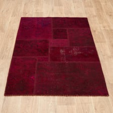 Delilah Patchwork Hand-Knotted Wool Persian Rug