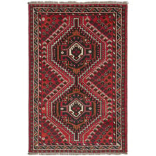 Shiraz Hand-Knotted Wool Persian Rug