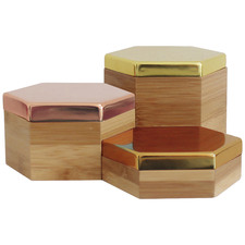 3 Piece Hex Mirrored II Box Set