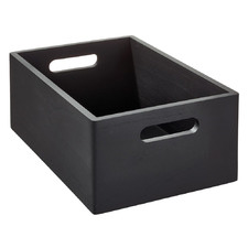Black 38.10cm Kitchen Storage Bin