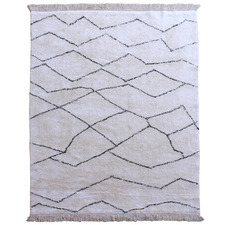 Ivory & Charcoal Torres Cotton Rug