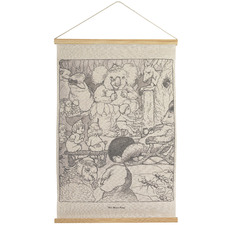 Mrs Bears Linen Wall Hanging
