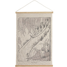 On The Switchback Linen Wall Hanging