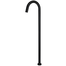 Curved Floor Mounted Bath Spout