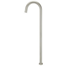 Curved Floor Mounted Bath Spout
