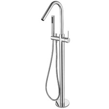 Floor Mounted Bath Spout & Hand-Held Shower