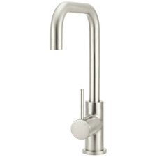 Round Kitchen Sink Mixer With Square Gooseneck