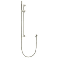 Round Single Function Hand-Held Shower on Rail