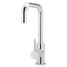 Polished Chrome Curved Kitchen Mixer Tap