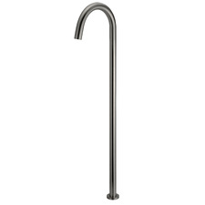 Curved Floor Mounted Bath Spout