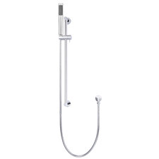 Round Single Function Hand-Held Shower on Rail