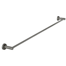 Round 600mm Single Brass Towel Rail