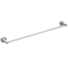 Round 600mm Single Brass Towel Rail