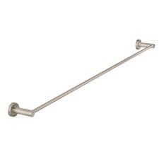 Round 600mm Single Brass Towel Rail