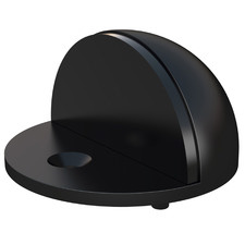 Round Half-Moon Brass & Rubber Door Stop