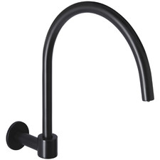 Round High-Rise Swivel Wall Bath Spout