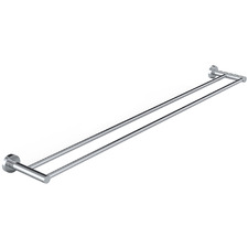 Round 900mm Double Brass Towel Rail