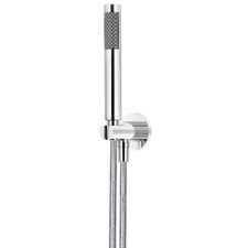 Round Single Function Hand-held Shower On Fixed Bracket