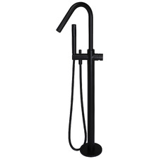 Floor Mounted Bath Mixer with Hand-Held Shower