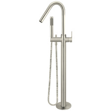 Floor Mounted Paddle Bath Mixer with Hand-Held Shower