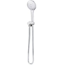 Round Hand-held Shower on Swivel Bracket