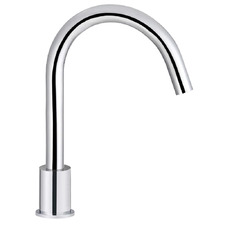 Round 180mm Hob Gooseneck Basin Spout