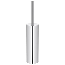 Round Brass Toilet Brush & Holder