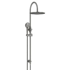 Round Gooseneck 300mm Twin Shower with 3 function Hand Shower
