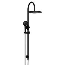 Round Gooseneck 300mm Twin Shower with 3 function Hand Shower