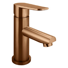Brass Round Paddle Basin Mixer
