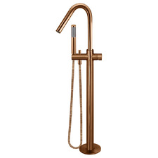 Floor Mounted Bath Mixer with Hand-Held Shower