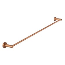Round 900mm Single Brass Towel Rail