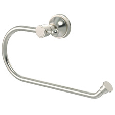 Harrington Brushed Nickel Brass Curved Toilet Roll Holder
