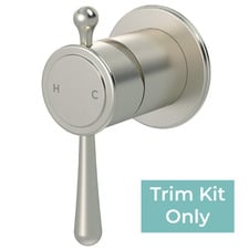 Harrington Brushed Nickel Shower Wall Mixer Trim Kit Only
