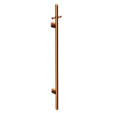 Meir 1000mm Heated Vertical Towel Bar & Hook