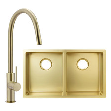 Laura Gold Sink Mixer And Kitchen Sink Package