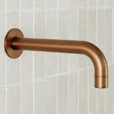 210mm Curved Bath/Basin Wall Spout