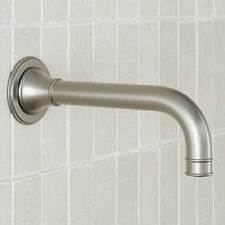 Harrington 200mm Brushed Nickel Bath/Basin Wall Spout
